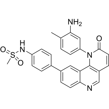 N-(4-(1-(3-amino-4-methylphenyl)-2-oxo-1,2-dihydrobenzo[h][1,6]naphthyridin-9-yl)phenyl)methanesulfonamide|CS-M3603