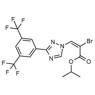 isopropyl (E)-3-(3-(3,5-bis(trifluoromethyl)phenyl)-1H-1,2,4-triazol-1-yl)-2-bromoacrylate|CS-M3627