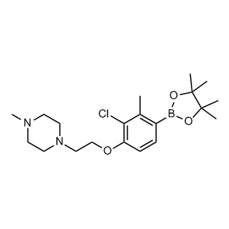 1-(2-(2-chloro-3-methyl-4-(4,4,5,5-tetramethyl-1,3,2-dioxaborolan-2-yl)phenoxy)ethyl)-4-methylpiperazine|CS-W000107