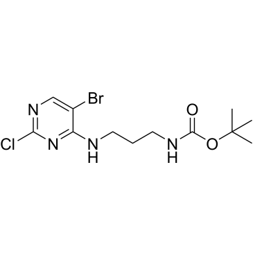 (3-((5-bromo-2-chloro-4-pyrimidinyl)amino)propyl)-carbamic acid tert-butyl ester|CS-W000290