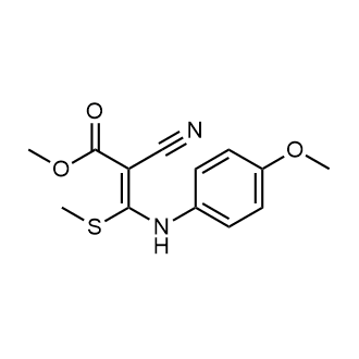 2-Propenoic acid, 2-cyano-3-[(4-methoxyphenyl)amino]-3-(methylthio)-, methyl ester|CS-W000317