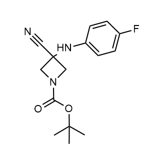 1-Azetidinecarboxylic acid, 3-cyano-3-[(4-fluorophenyl)amino]-, 1,1-dimethylethyl ester|CS-W000318