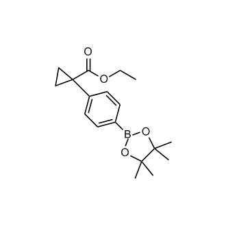 ethyl 1-[4-(tetramethyl-1,3,2-dioxaborolan-2-yl)phenyl]cyclopropane-1-carboxylate|CS-W000622