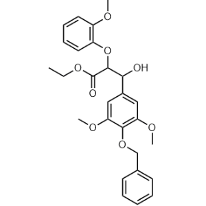 ethyl 3-(4-(benzyloxy)-3,5-dimethoxyphenyl)-3-hydroxy-2-(2-methoxyphenoxy)propanoate|CS-W001018