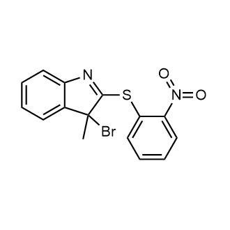 3-Bromo-3-methyl-2-((2-nitrophenyl)thio)-3H-indole|CS-W009780