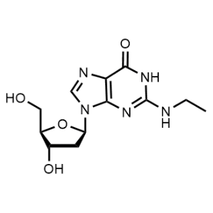 2-(Ethylamino)-9-((2R,4S,5R)-4-hydroxy-5-(hydroxymethyl)tetrahydrofuran-2-yl)-1H-purin-6(9H)-one|CS-W013983