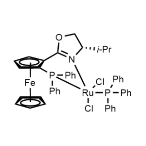 (S)-2-[(SP)-2-(Diphenylphosphino)ferrocenyl]-4-isopropyl-2-oxazoline triphenylphosphine ruthenium(II) dichloride Complex|CS-W014404