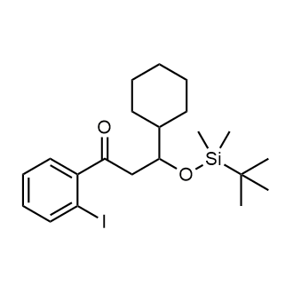 3-((tert-Butyldimethylsilyl)oxy)-3-cyclohexyl-1-(2-iodophenyl)propan-1-one|CS-W020435