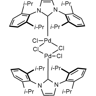 Dichloro(di-μ-chloro)bis[1,3-bis(2,6-di-i-propylphenyl)imidazol-2-ylidene]dipalladium(II)|CS-W020848