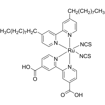 Bis(isothiocyanato)(2,2'-bipyridyl-4,4'-dicarboxylato)(4,4'-dinonyl-2,2'-bipyridyl)ruthenium(II)|CS-W020851