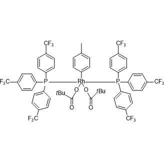Bis(2,2-dimethylpropanoato)(4-methylphenyl)bis[tris[4-(trifluoromethyl)phenyl]phosphine]rhodium|CS-W020955